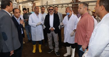 محافظ المنوفية يتفقد مجزر بى العرب لمتابعة انتظام سير العمل والخدمات المقدمة