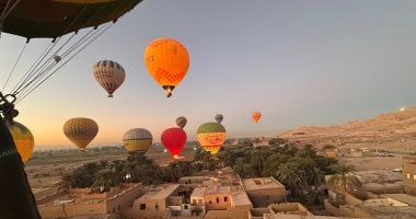 إلغاء رحلات البالون الطائر فى الأقصر لسوء الأحوال الجوية.. لليوم الثانى