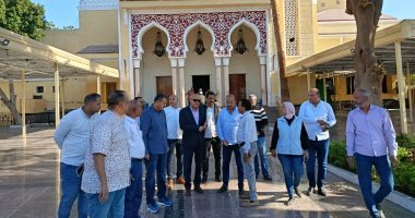 محافظ الأقصر يتفقد تطوير مسجد السيد يوسف قبل العيد القومى الـ16 للمحافظة.. صور