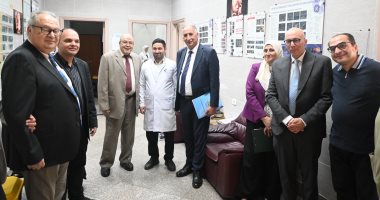 وفد المجلس العربى للاختصاصات الصحية يزور قصر العيني لاعتماد برنامج النساء والتوليد