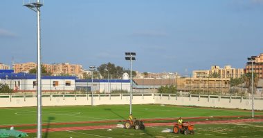 المصري يواصل تطوير ملعب السيد متولي قبل افتتاحه نهاية نوفمبر.. صور