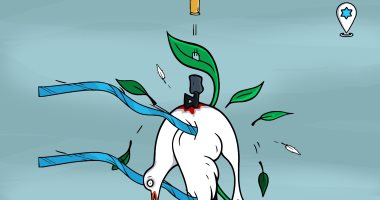 كاريكاتير اليوم السابع يسلط الضوء على التواجد الإسرائيلى فى الشرق الأوسط