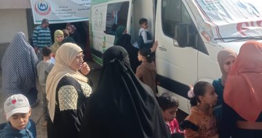 فحص 1300 مواطن بالمجان ضمن قوافل حياة كريمة الطبية في دمياط