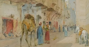 لوحات الأجانب فى مصر.. لوحة هنرى بيكون عن باب البحر