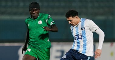 جانب من مباراة بيراميدز ضد ريفيرز يونايتد