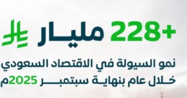 نمو السيولة فى الاقتصاد السعودى بأكثر من 228 مليار ريال خلال عام 