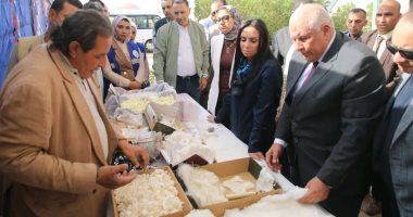 وزيرة التضامن تفتتح مشروع وقف نخيل خيري وتتفقد مشروع إنتاج الحرير.. صور