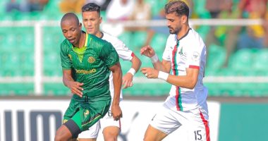 جانب من مباراة الجيش الملكي ضد يانج أفريكانز