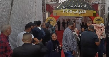 تزايد أعداد الناخبين أمام لجان حدائق القبة فى الساعات المسائية بانتخابات النواب