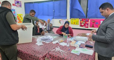 فرز أصوات لجنة مدرسة الشهيد جواد حسنى الابتدائية بالإسماعيلية.. فيديو وصور