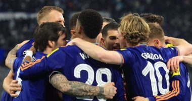 نيوكاسل يتقدم على مارسيليا 1-0 فى الشوط الأول بدورى أبطال أوروبا