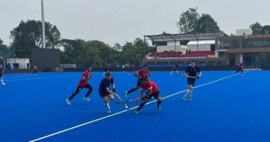 خسارة منتخب الهوكى تحت 21 سنة وديا أمام إنجلترا استعدادا لكأس العالم