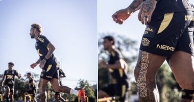 نيمار يغامر بـ ركبته ويشارك في مران سانتوس من أجل حلم المونديال 