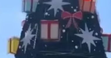 شجرة كريسماس عملاقة تسحق رجلا أثناء تركيبها فى البرازيل.. فيديو وصور 