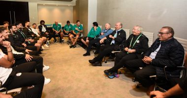 أبو ريدة يحفز المنتخب الوطنى المشارك فى كأس العرب قبل انطلاق البطولة