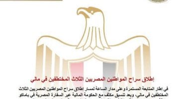 تفاصيل إطلاق سراح المواطنين المصريين الـ3 المختطفين فى مالى.. فيديو