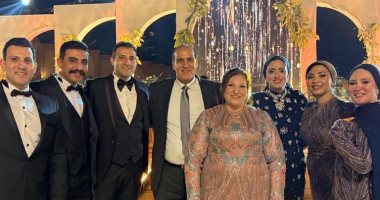 اللواء طلعت العسقلاني يحتفل بزفاف نجله محمد وسط حضور أسرته وقيادات أمنية