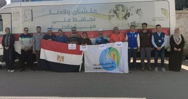 قافلة مائية بقرية سبك الضحاك فى المنوفية للتوعية بترشيد الاستهلاك