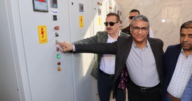 محافظ المنوفية يطلق إشارة بدء التشغيل التجريبى لمشروع صرف صحى منشأة السادات