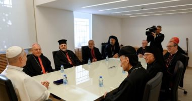 الأنبا إبراهيم إسحق يشارك فى لقاء بابا الفاتيكان ببطاركة الشرق الكاثوليك