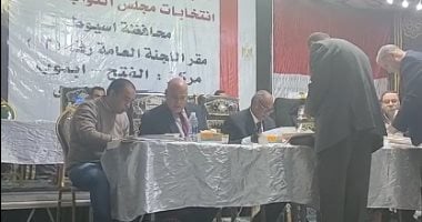 اللجنة العامة للدائرة الثالثة بأسيوط تواصل تلقى محاضر فرز اللجان الفرعية