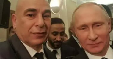 سيلفي حسام حسن مع بوتين