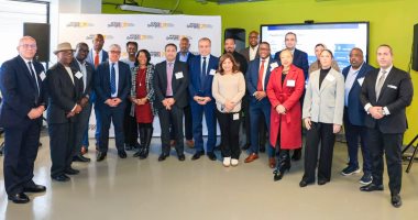 وليد جمال الدين رئيس الهيئة العامة للمنطقة الاقتصادية لقناة السويس والوفد المرافق له فى الجولة الترويجية في الولايات المتحدة