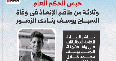 تحقيقات وفاة السباح يوسف