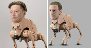 روبوتات تحمل وجوه ماسك وزوكربيرج