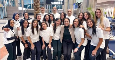 بعثة فريق سيدات الكرة الطائرة بنادي الزمالك