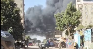 اشتعال حريق بمخزن موكيت في البراجيل بأوسيم والحماية المدنية تحاصر النيران