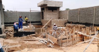 تعرف على نسب تنفيذ مشروع صرف قرية غرب سهيل بأسوان ضمن حياة كريمة