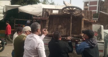 تحرير 7 محاضر فى حملة لرفع الإشغالات بمركز البلينا فى سوهاج