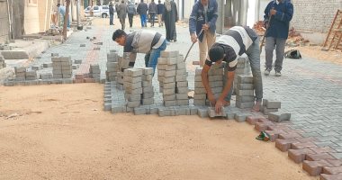 رفع كفاءة طريق سخا ومنطقة مسار العائلة المقدسة ورصف الشوارع بالإنترلوك