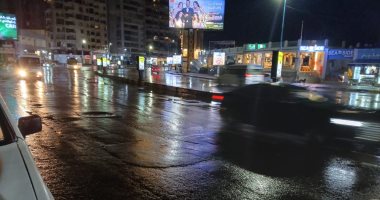 أمطار رعدية على الإسكندرية فجرا مع نوة قاسم