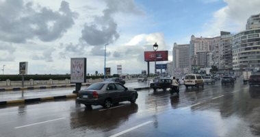 نوة قاسم.. أمطار غزيرة تضرب الإسكندرية ودمياط والدقهلية