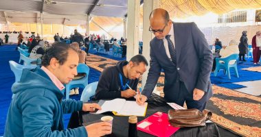 أحد أعضاء الزمالك خلال التسجيل في العمومية