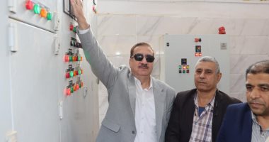 التشغيل التجريبي لمشروع صرف صحي أبو رقبة