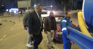 رئيس مياه القناة يتفقد فرق الطوارئ والمعدات