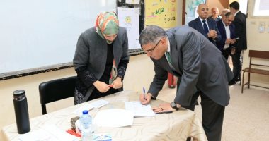 محافظ الجيزة يُدلى بصوته فى انتخابات مجلس النواب 2025.. صور