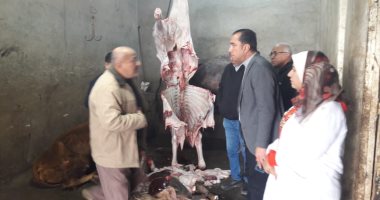 ضبط ذبائح مريضة وغير صالحة للاستخدام الآدمى ومذبوحة خارج مجازر المنوفية