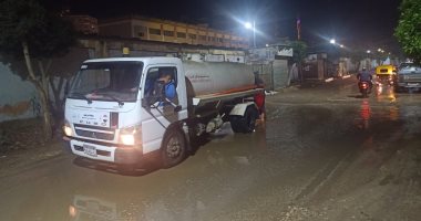 رفع مياه الأمطار بكفر الشيخ واستمرار إعلان حالة الطوارئ