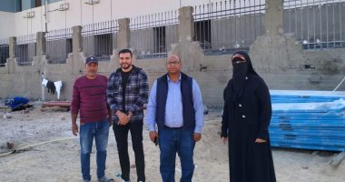 نسبة الإنجاز بلغت نحو 85%.. أعمال الانشاءات بمبنى الوحدة الصحية الجديدة بسفاجا