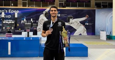 إسلام أسامة يحصد برونزية كأس العالم للناشئين لسيف المبارزة بأوزبكستان