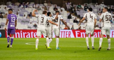 احتفال النصر بالهدف امام العين