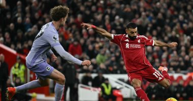 محمد صلاح في مباراة ليفربول ضد برايتون