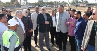 محافظ بنى سويف يتفقد اعمال التنفيذ