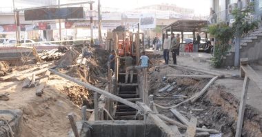 مشروع الصرف بعزبة الناموس