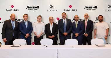 بالم هيلز توقع اتفاقية استراتيجية مع مجموعة ماريوت العالمية لتطوير فندق «سانت ريجيس- بالم هيلز- الجيزة»