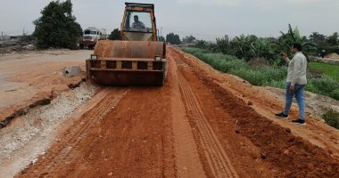 محافظة الجيزة: رصف طريق المريوطية نطاق مراكز أوسيم ومنشأة القناطر